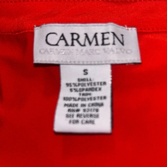 Carmen Marc Valvo Button Down Tank Top Size Small - Picture 3 of 3